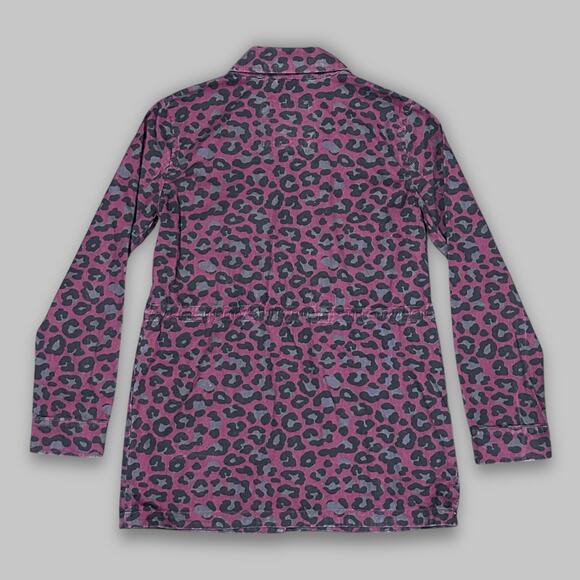 Levi’s Women’s Leopard Print Pink Utility Jacket - Size Small - Picture 2 of 7